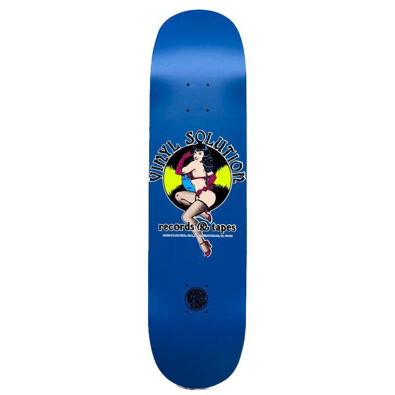 Pocket Pistols (PPS) 8.25" Vinyl Solution 1989 Matte Blue Skateboard Deck