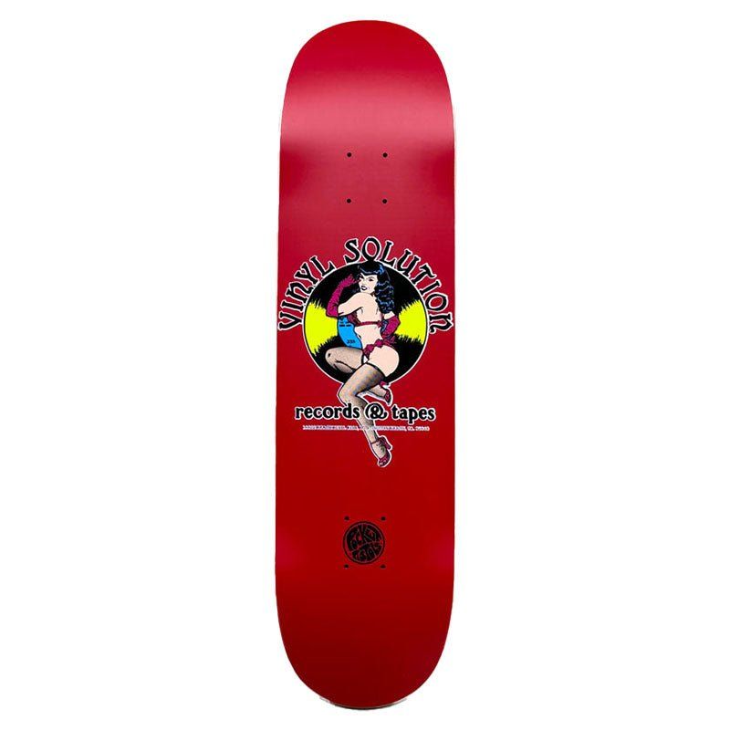 Pocket Pistols (PPS) 8.25" Vinyl Solution 1989 Matte Red Skateboard Deck