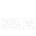 Powell Peralta 7" x 2-1/4" Vato Rat Sticker White/Clear