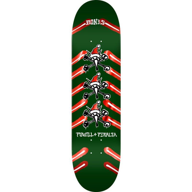 Powell Peralta 8.75" Holiday '25 Rat Bones Green / Red Foil Skateboard Deck