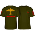 Powell Peralta Bones Brigade Bomber Military Green T-Shirt