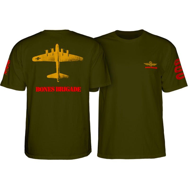 Powell Peralta Bones Brigade Bomber Military Green T-Shirt