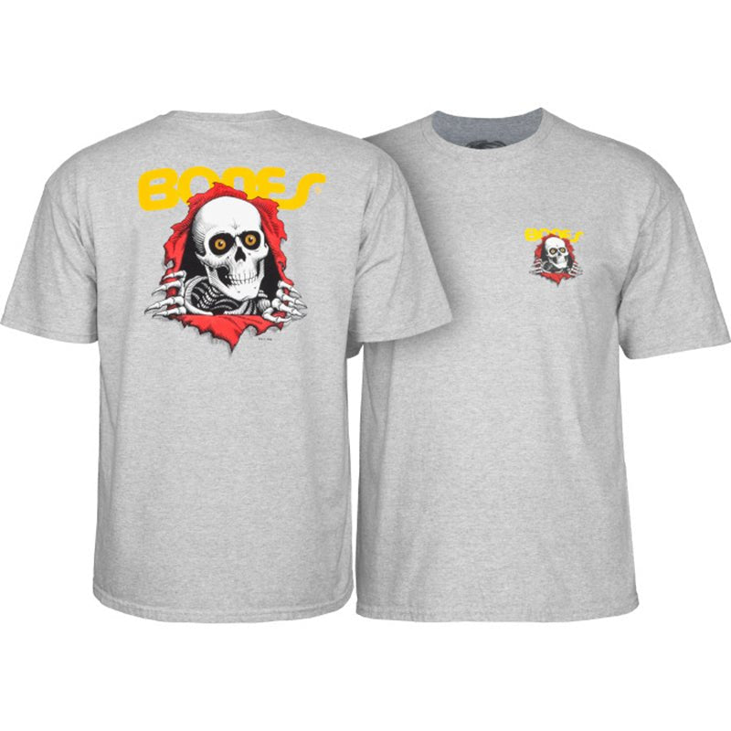 Powell Peralta Ripper GREY 2X-LARGE Short Sleeve T-shirt