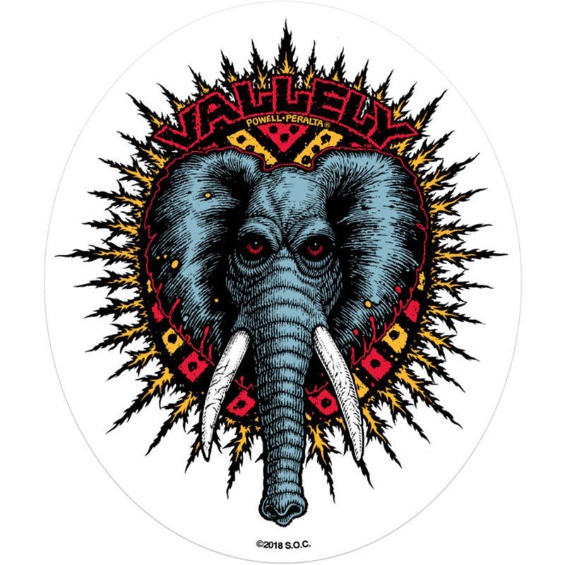 Powell Peralta Vallely Elephant Sticker 1pc