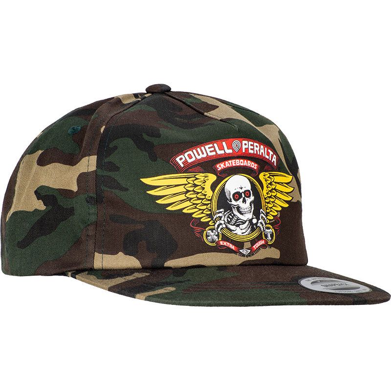 Powell Peralta Winged Ripper Snap Back Cap - Camo