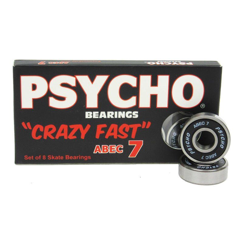 Psycho Abec 7 Skateboard Bearings (8 Pack)