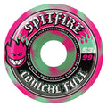 Spitfire 53mm 99a F4 CONICAL FULL PINK/TEAL SWIRL Skateboard Wheels 4pk