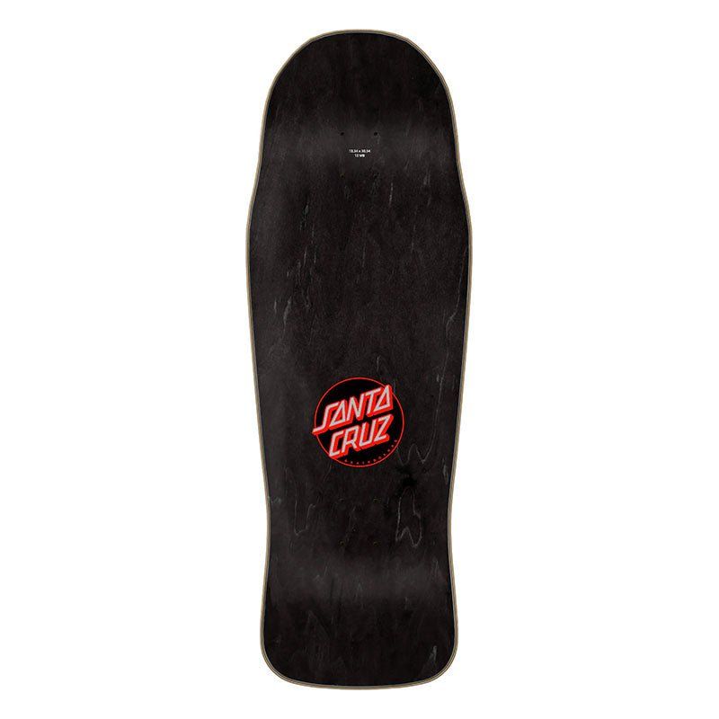 Santa Cruz 10.34" x  30.54" Winkowski Ghost Black Shaped Skateboard Deck