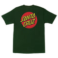 Santa Cruz Classic Dot Short Sleeve Heavyweight Mens Forest Green T-Shirts