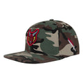 Santa Cruz X Stranger Things Hellfire Club Snapback Structured Hat Camo OS Unisex