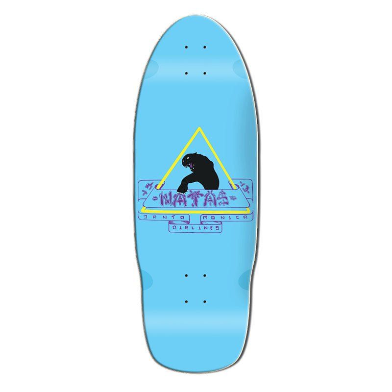 Santa Monica Airlines 10" x 29" Blue Dip Natas (SMA) Skateboard Deck
