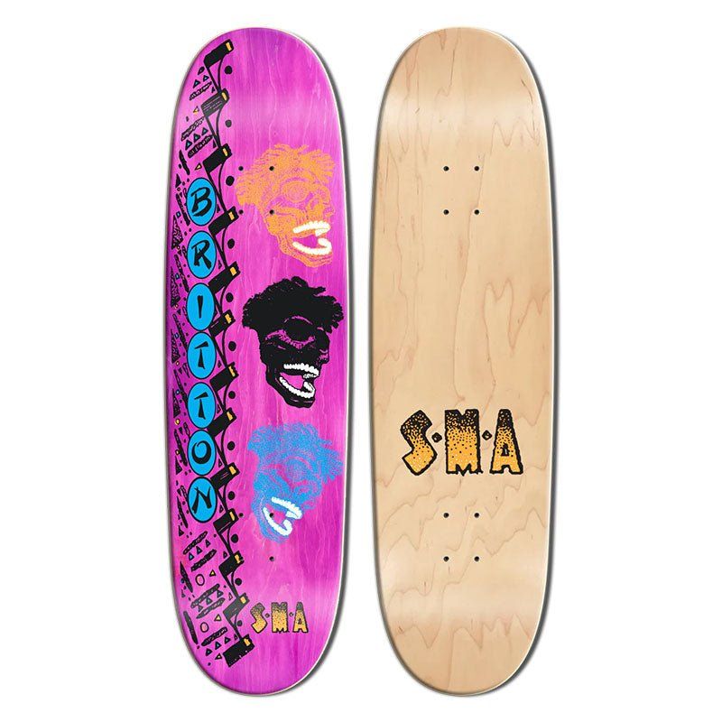 Santa Monica Airlines 8.875" x 32.625" TUMA BRITTON Series 4 PINK STAIN Skateboard Deck