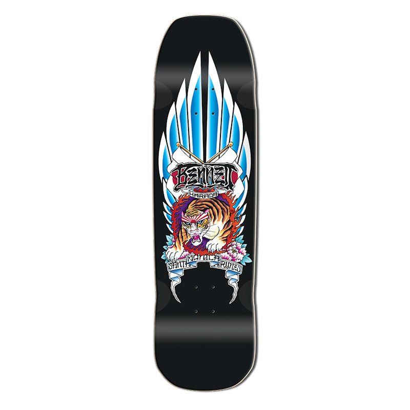 Santa Monica Airlines 9" x 33" Black (SMA) BENNET TIGER HARADA Limited Signed & Numbered Skateboard Deck