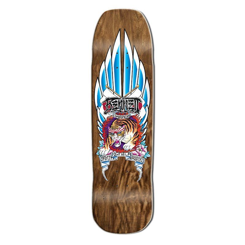Santa Monica Airlines 9" x 33" Brown Stain (SMA) BENNET TIGER HARADA Skateboard Deck