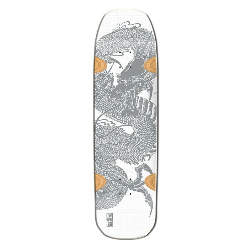 Santa Monica Airlines Series 3 Limited 9" x 32.25" Smart Tech Silver BENNETT HARADA DRAGON Skateboard Deck