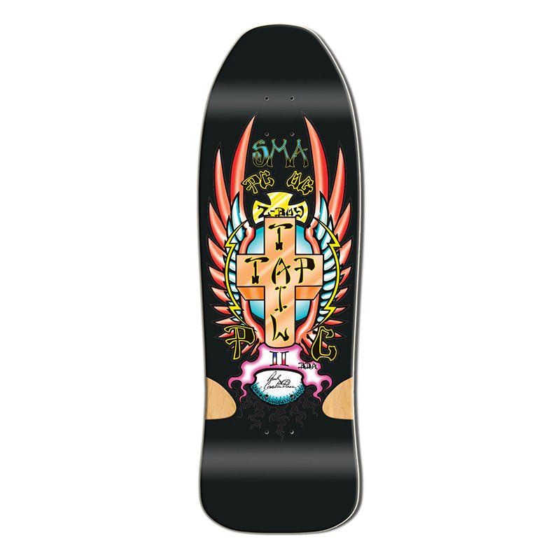 Santa Monica Airlines Series Three 30" x 9.5" PC BLACK FORMICA Skateboard Deck