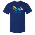 Santa Monica Airlines (SMA) GIRL ON A PLANE Navy Blue T-Shirts