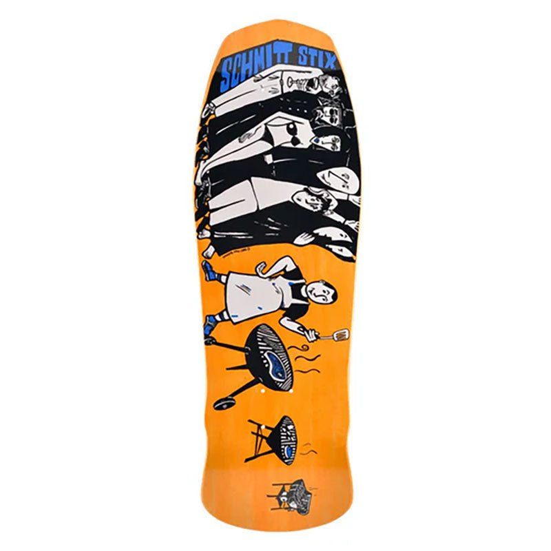 Schmitt Stix 10.125"x 31" Joe Lopes BBQ Modern Concave ORANGE STAIN Skateboard Deck