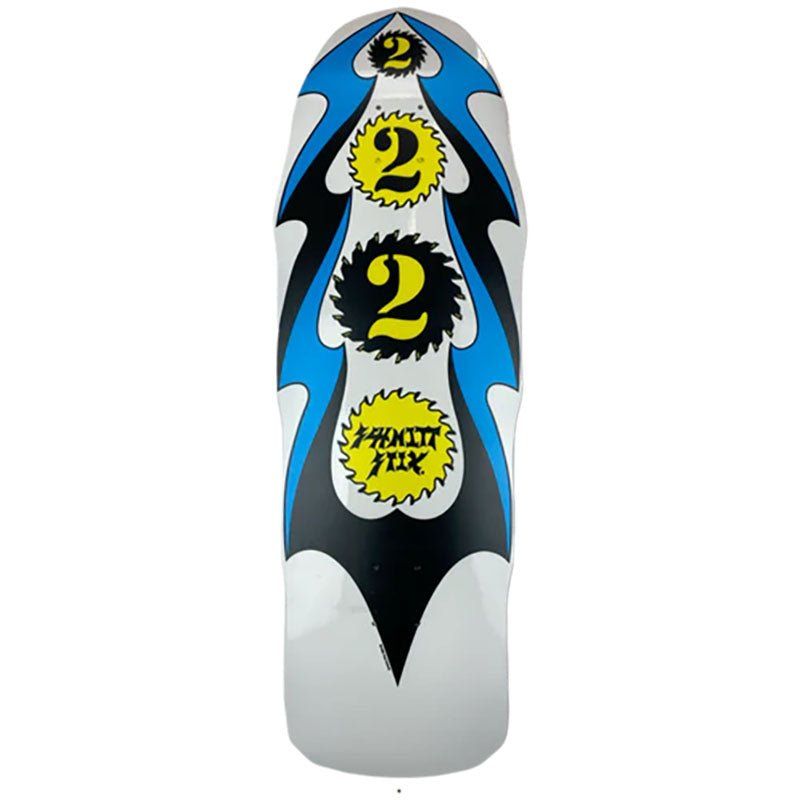 Schmitt Stix 10" x 31.75" Ripsaw 2 WHITE DIP Skateboard Deck