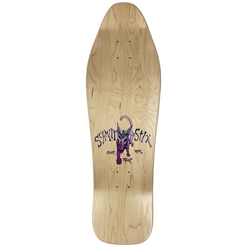 Schmitt Stix 10" x 31.875" WB 15.5" Chris Miller Dog Large Re-issue LOVE Limited color way Skateboard Deck
