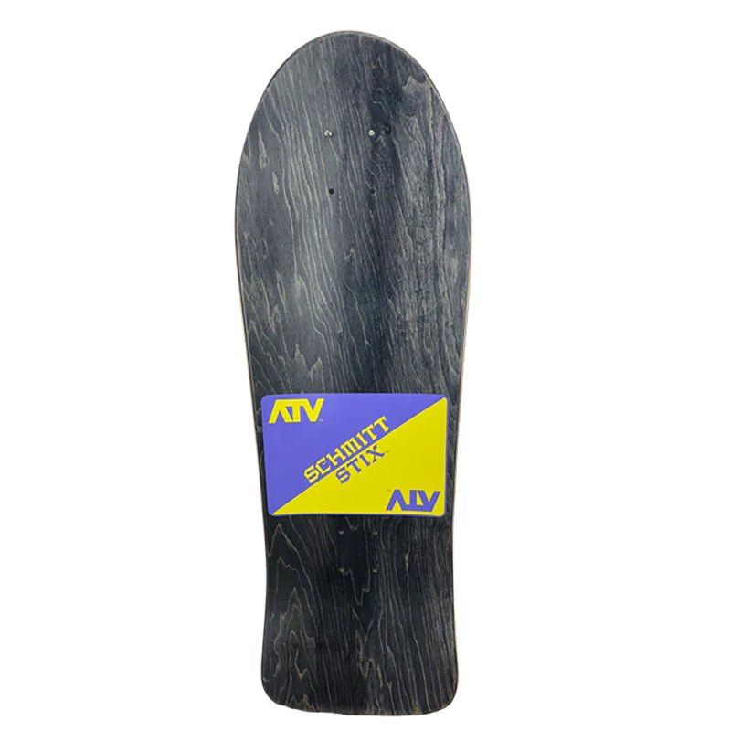 Schmitt Stix 9-3/8" x 30.25" WB 15.5" (BLACK STAIN) ATV Skateboard Deck