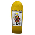 Schmitt Stix 9-3/8" x 30.25" WB 15.5" (YELLOW STAIN) ATV Skateboard Deck