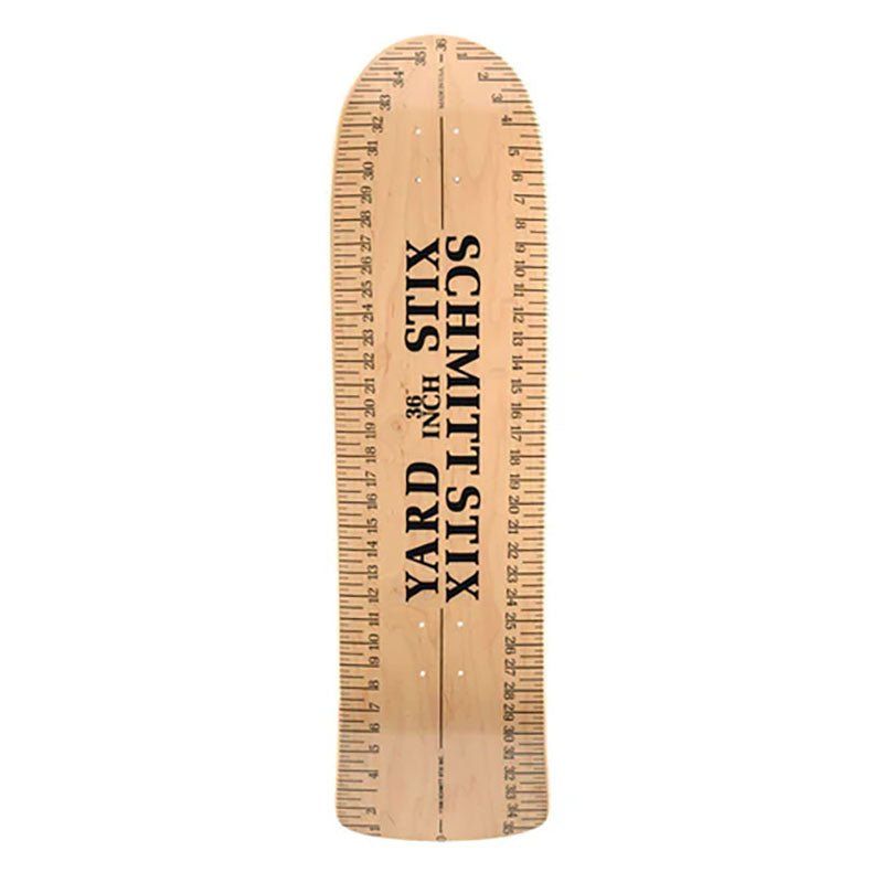 Schmitt Stix 9.625" x 36" Yard Stick NATURAL Re-Issue Skateboard Deck