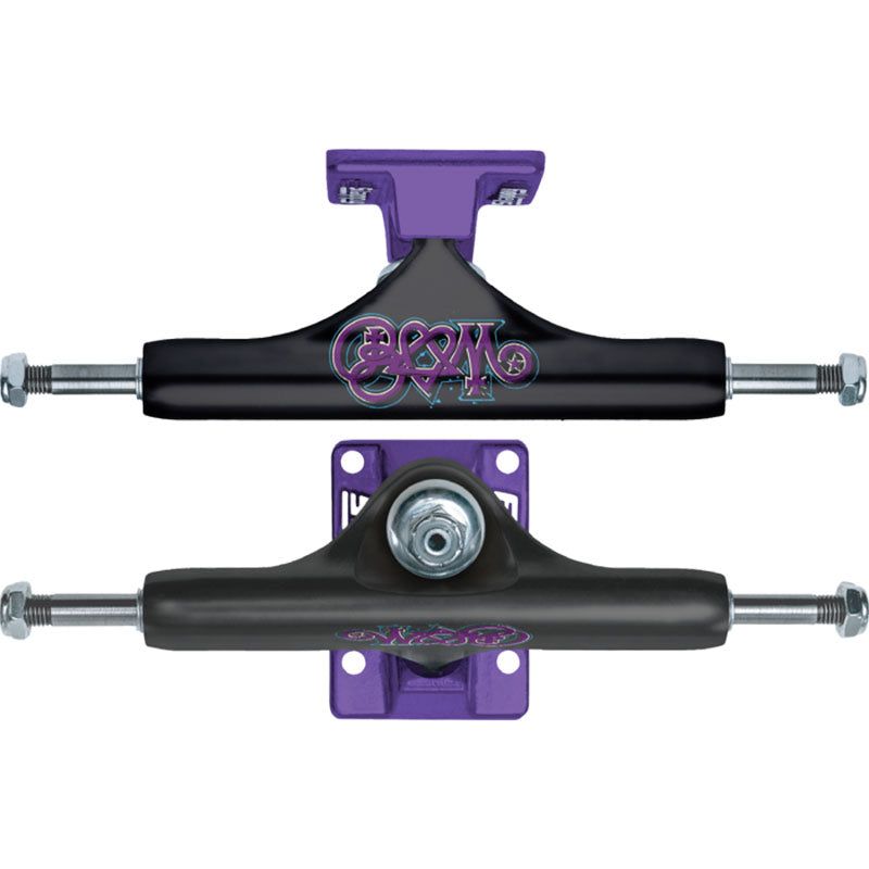 Slappy ST1 Classic Hollow BAM MARGERA Black/Purple Skateboard Trucks 2pk