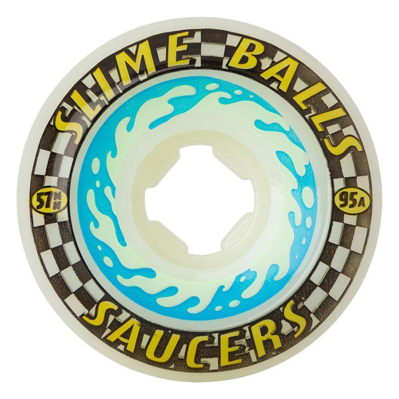 Slime Balls 57mm 95a Saucers Skateboard Wheels 4pk
