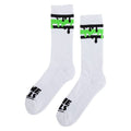 Slime Balls Wheels White Drip Strip Mens Socks