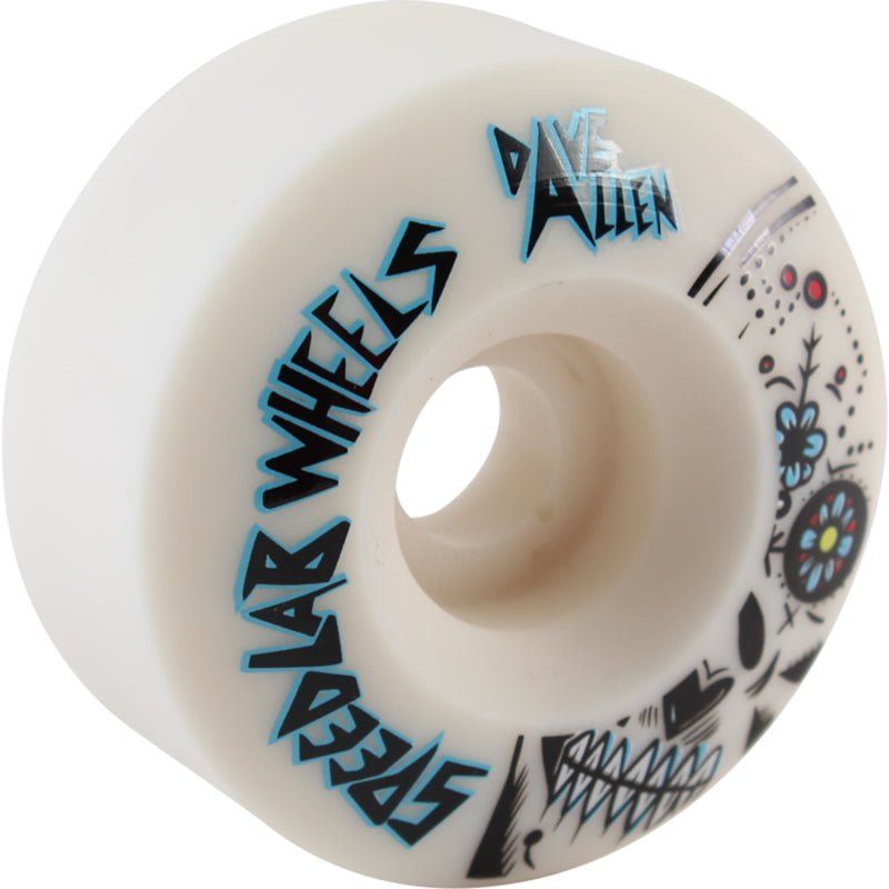 Speedlab 60mm 101a Dave Allen Pro White Skateboard Wheels 4pk