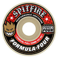 Spitfire F4 54mm 101a CONICAL FULL White W/Red Skateboard Wheels 4pk