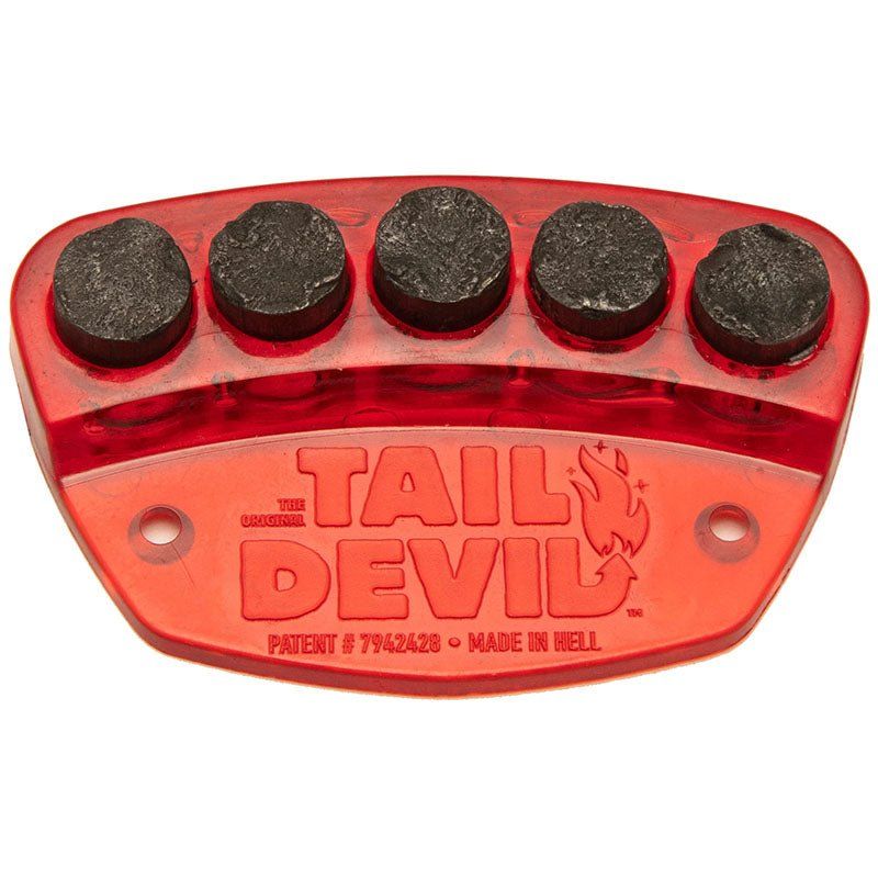 Tail Devil Red Skateboard Spark Plate