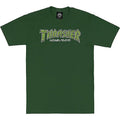 Thrasher Skateboard Magazine BRICK FOREST GREEN Short Sleeve T-Shirts