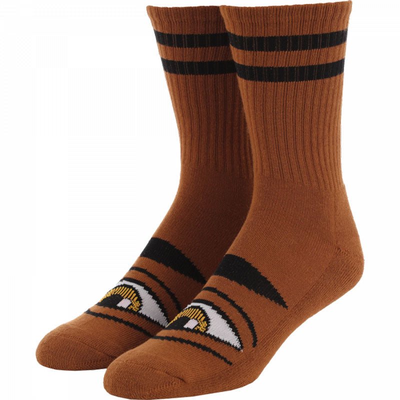 Toy Machine Sect Eye Chocolate Crew Socks 1pr