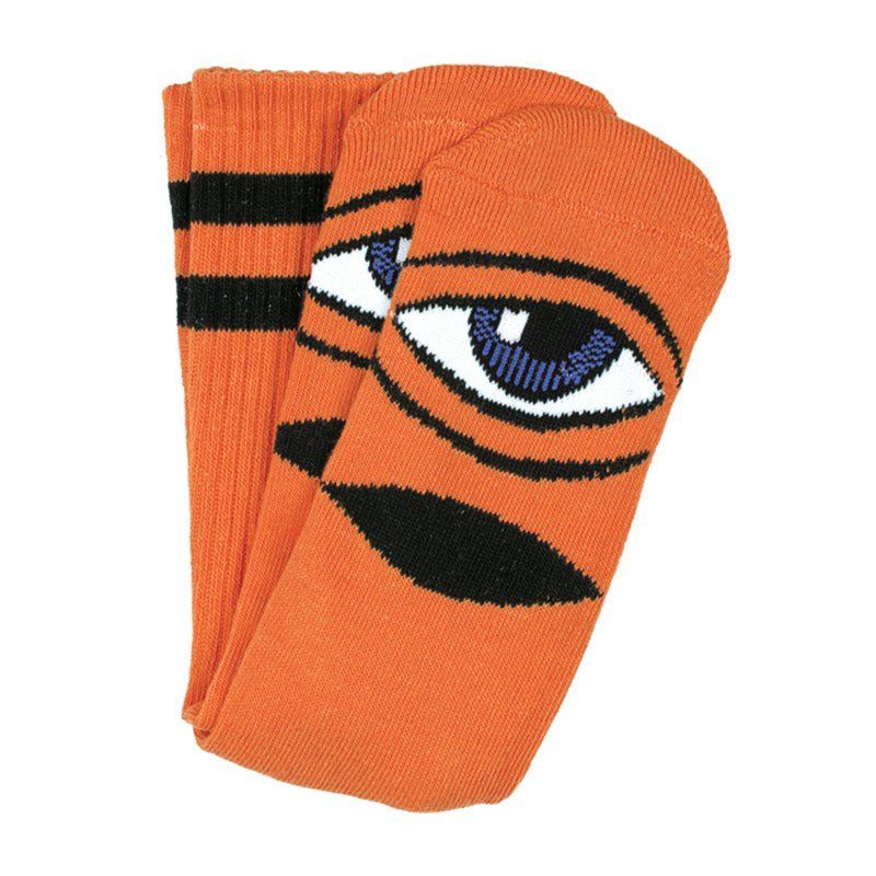 Toy Machine Sect Eye Orange Crew Socks 1pr