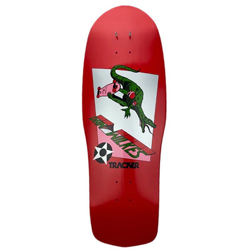 Tracker 10.5" x 31" Modern Concave RED DIP Dan Wilkes Skateboard Deck