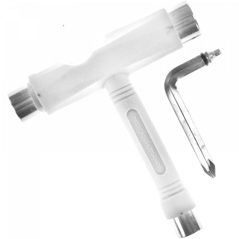 UNIT TOOL WHITE/CHROME Skateboard Tool