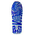 Vision 10.25"x 29.75" Gator II Woodcut Art by Sean Starwars White/Blue Dip Skateboard Deck