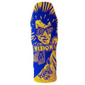 Vision 10"x 30" Original Psycho Stick Woodcut Art by Sean Starwars Yellow/Blue Stain Skateboard Deck