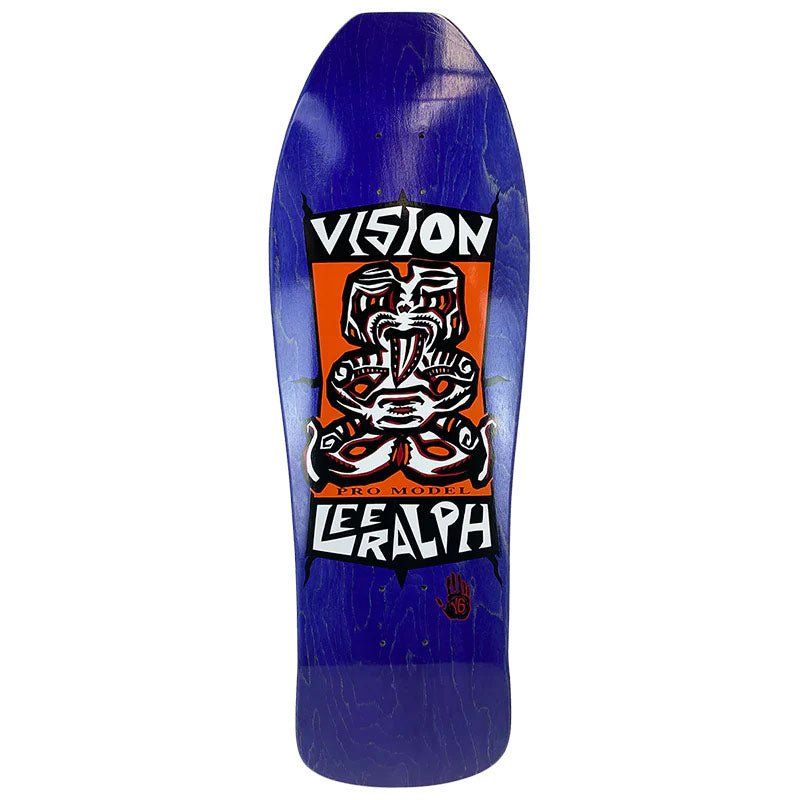 Vision 10" x 31.75" Lee Ralph Tiki (PURPLE STAIN) Skateboard Deck