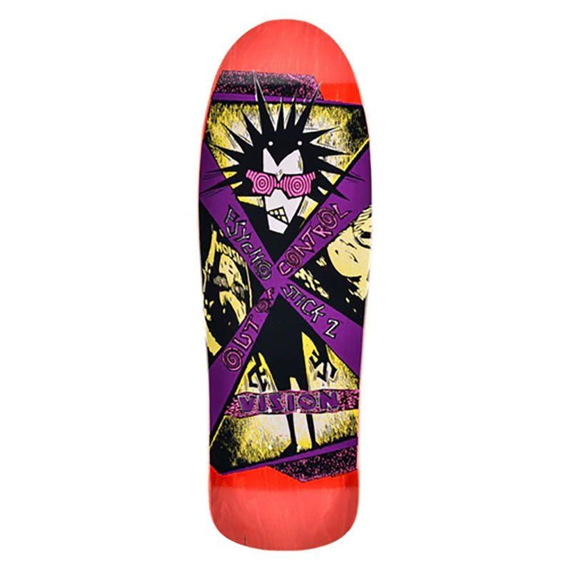 Vision 10"x 31.75" Psycho Stick 2 (RED STAIN) Skateboard Deck