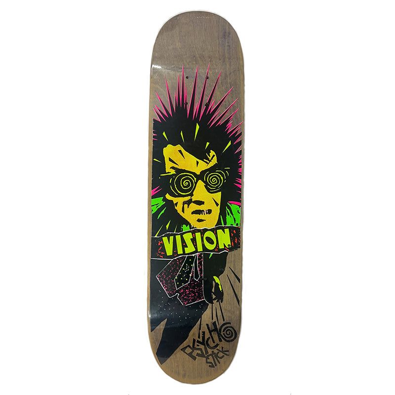Vision 7.5" NOS OFFICIAL VISION HAND SCREENED Grown Stain Skateboard Deck