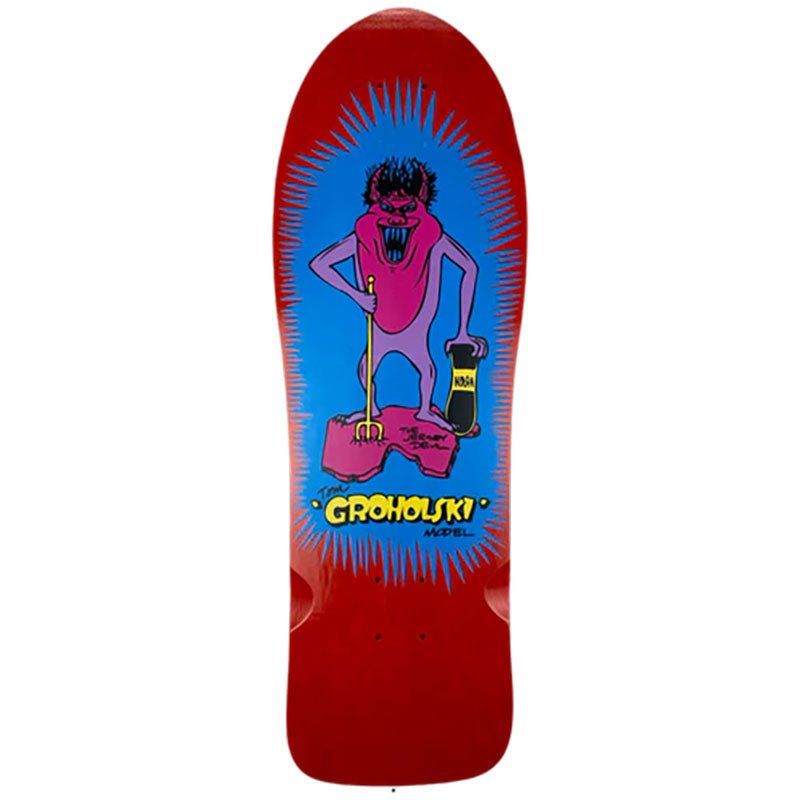 Vision 9.5" x 29.5" RED TINT Groholski Jersey Devil Skateboard Deck