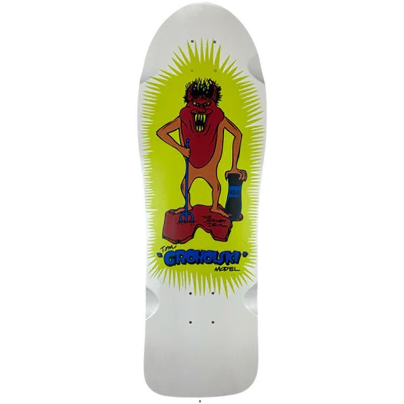 Vision 9.5" x 29.5" WHITE DIP Groholski Jersey Devil Skateboard Deck
