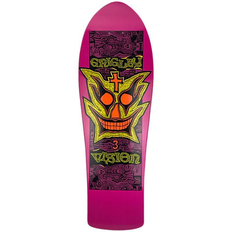 Vision 9.75" x 31" Grigley III LOVE Limited color way Shaped Skateboard Deck