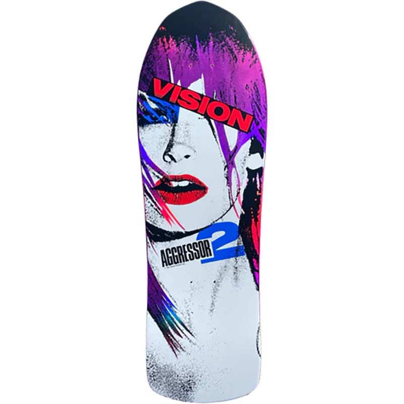 Vision Aggressor 2 Limited Pink Foil Color Way 10.25"x30.5" Skateboard Deck