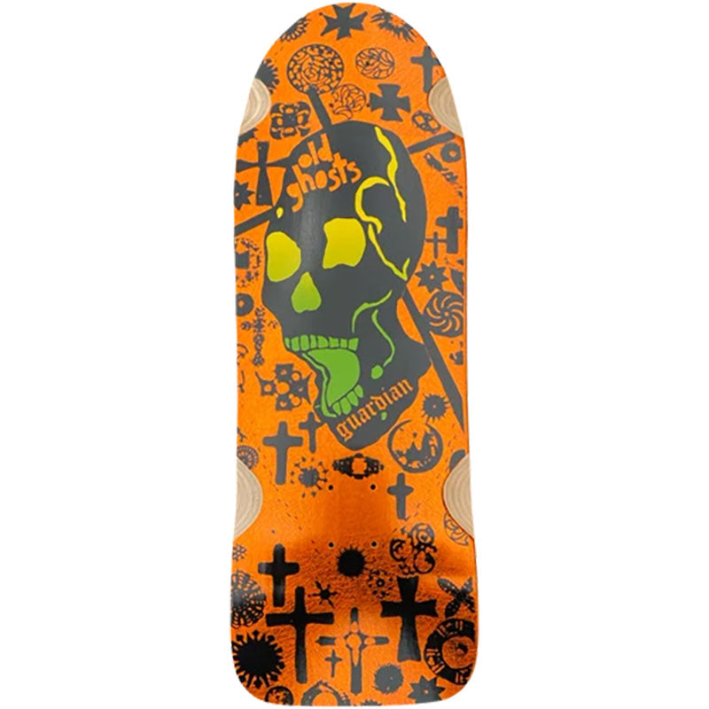 Vision 10"x 30" Old Ghost Limited Orange Scratch Foil Skateboard Deck