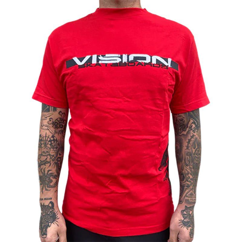 Vision Streetwear- OG Rough Tech Men's RED T-Shirt
